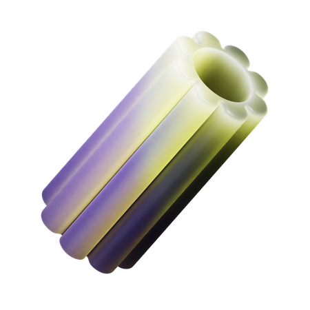 Abstract Cylinder  3D Icon
