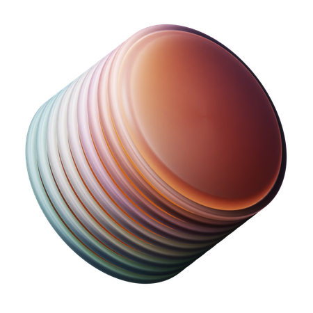 Abstract Disc  3D Icon