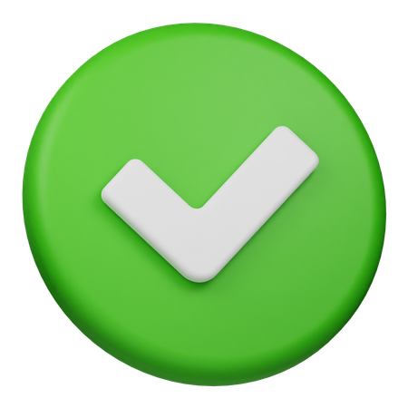 Approve  3D Icon