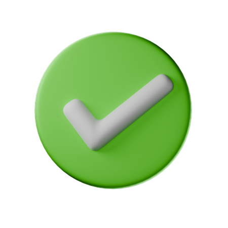 Approve  3D Icon