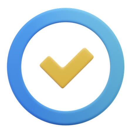 Approve  3D Icon