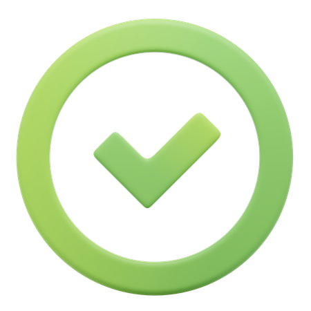 Approve  3D Icon