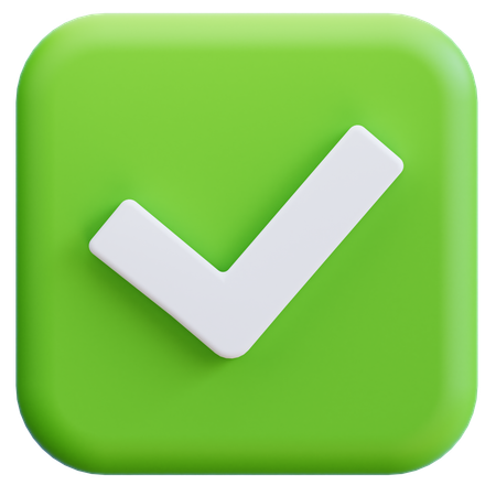 Approve  3D Icon