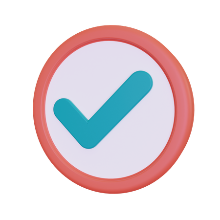 Approve  3D Icon
