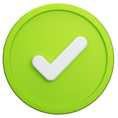 Approve  3D Icon