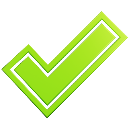 Approve  3D Icon