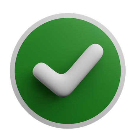Approve  3D Icon