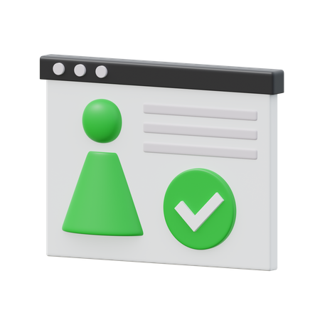Approve  3D Icon