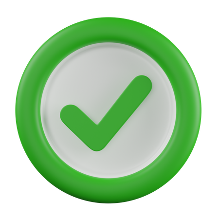 Approve  3D Icon