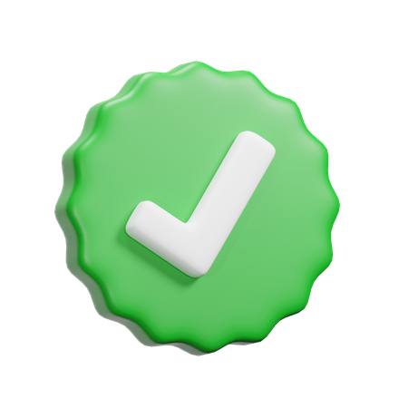 Approved  3D Icon