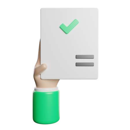 Approved  3D Icon