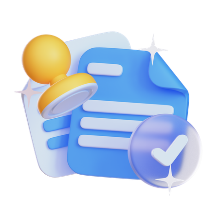 Approved 3D Icon
