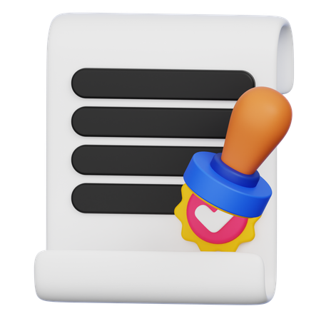 Approved  3D Icon