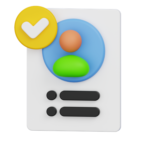 Approved  3D Icon
