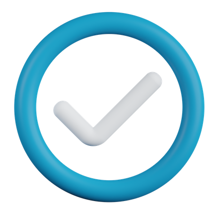 Approved  3D Icon