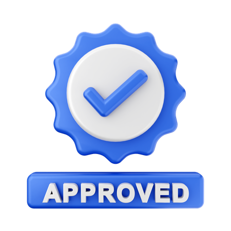 Approved  3D Icon