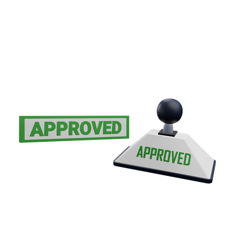 Approved  3D Icon