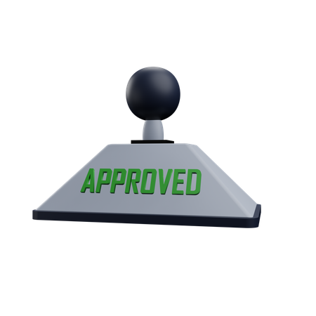 Approved  3D Icon