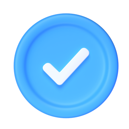 Approved  3D Icon