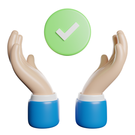 Approved  3D Icon