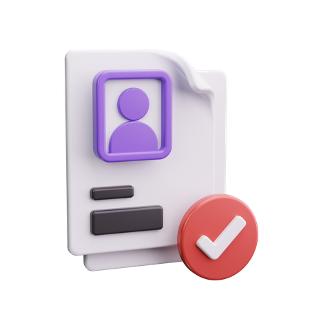 Approved  3D Icon