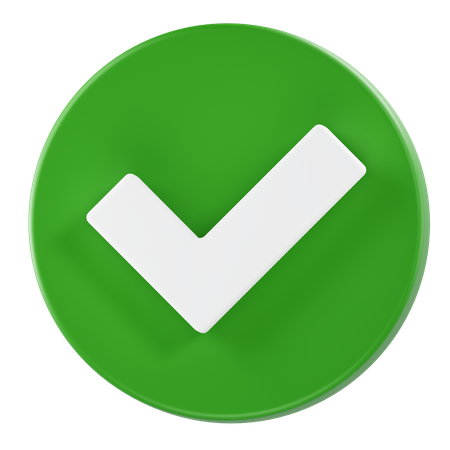 Approved  3D Icon