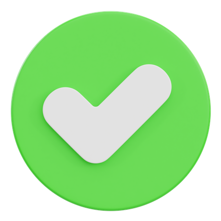 Approved  3D Icon