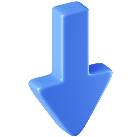 Arrow Down  3D Icon