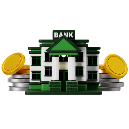 Banking Investment Growth Strategy  3D Icon