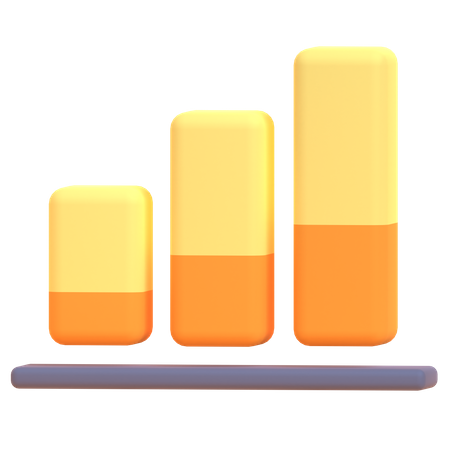 Bar Chart  3D Icon