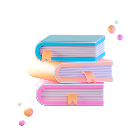 Books  3D Icon