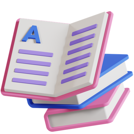 Books  3D Icon
