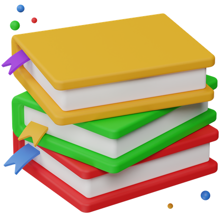 Books  3D Icon