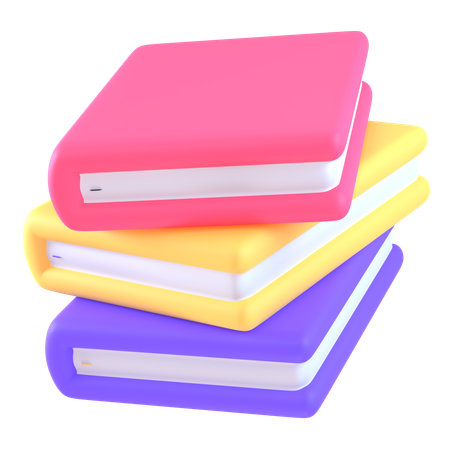 Books  3D Icon
