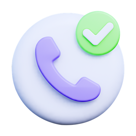 Call Done  3D Icon