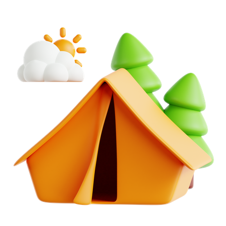 Camping  3D Icon