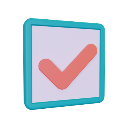 Check Box  3D Icon