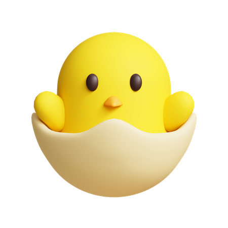 Chick  3D Icon