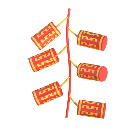 Chinese Firecrackers  3D Icon