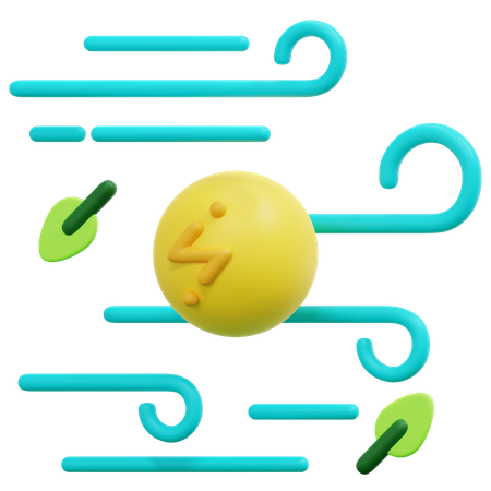 Clean Air  3D Icon