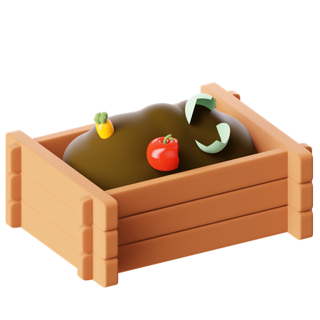 Compost Bin  3D Icon