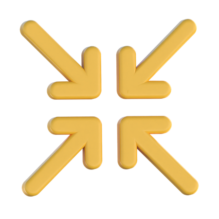 Compress Arrows  3D Icon