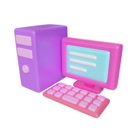 Computer  3D Icon