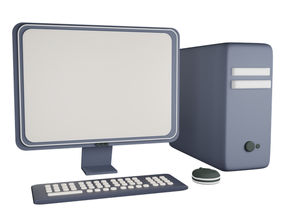 Computer Set  3D Icon