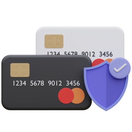 Credit Card Security  3D Icon