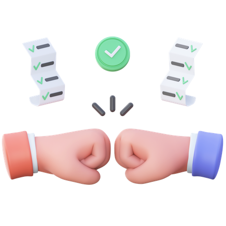 Deal done hand gesture  3D Icon