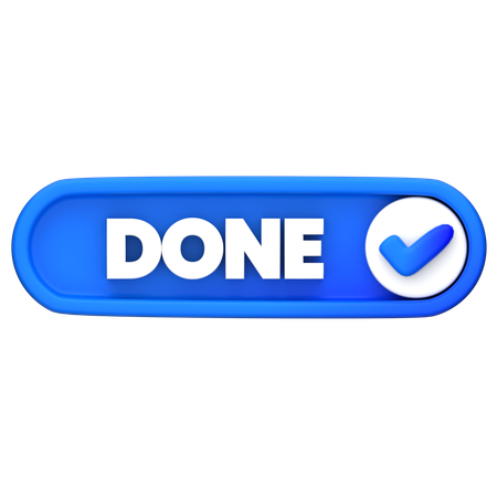 Done  3D Icon