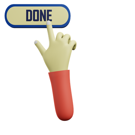 Done Click  3D Icon
