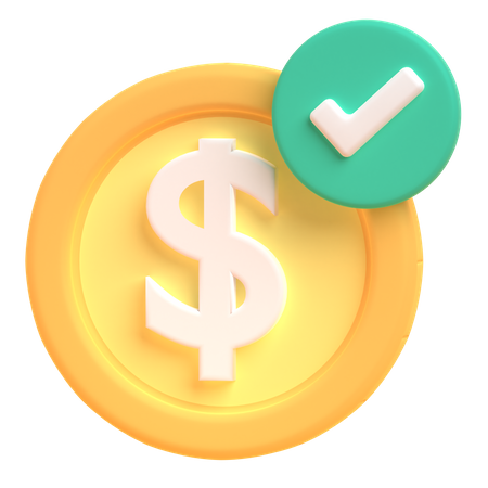 Done Payment  3D Icon