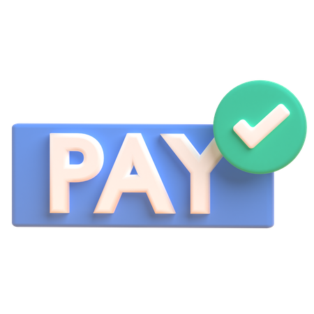 Done Payment  3D Icon